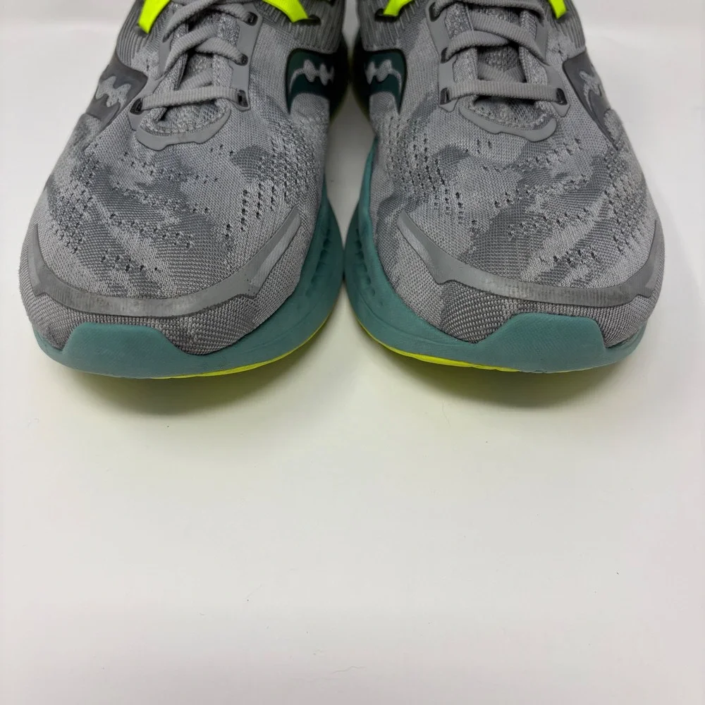 Saucony Guide 16 Mens Size 12 Wide Grey Green Running Shoes (S20811-15)